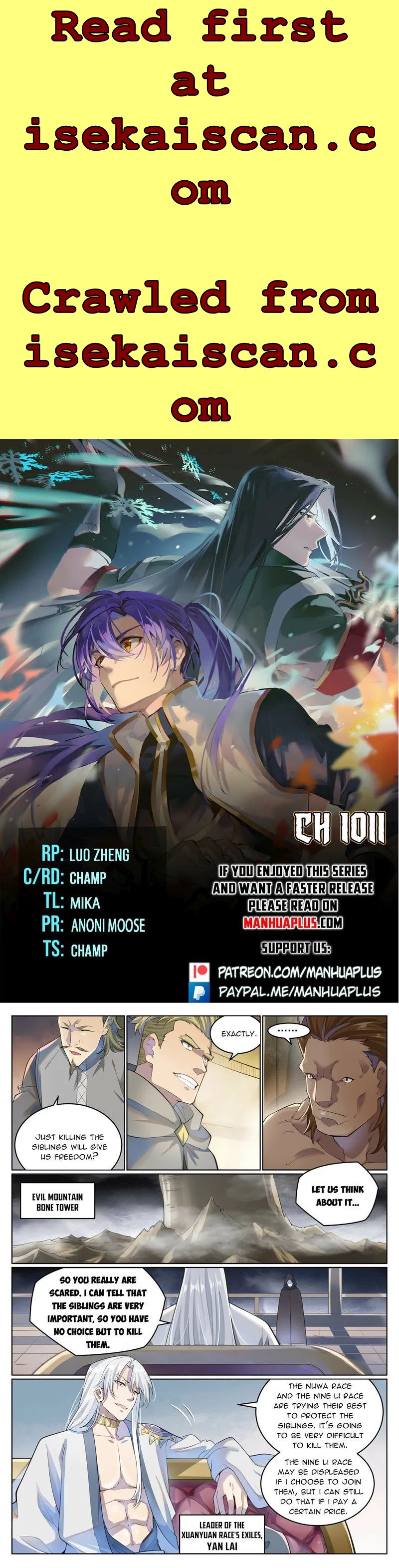 Apotheosis - Manhua chapter 1011 - page 1