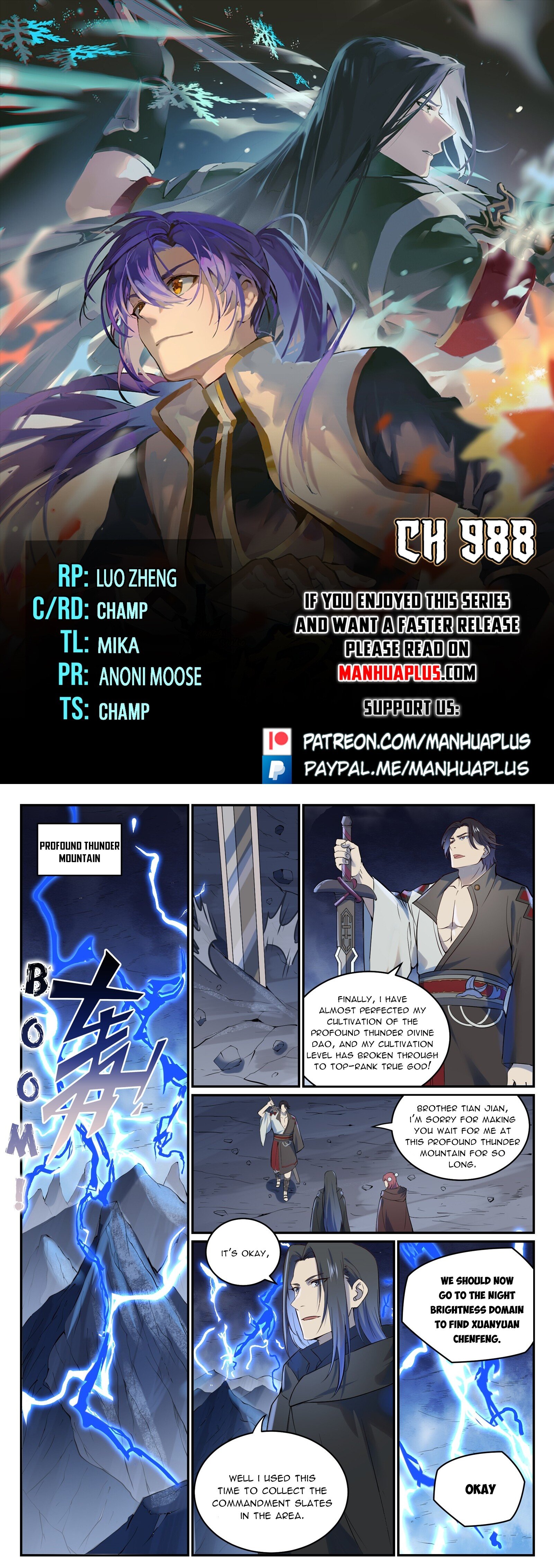 Apotheosis - Manhua chapter 988 - page 1