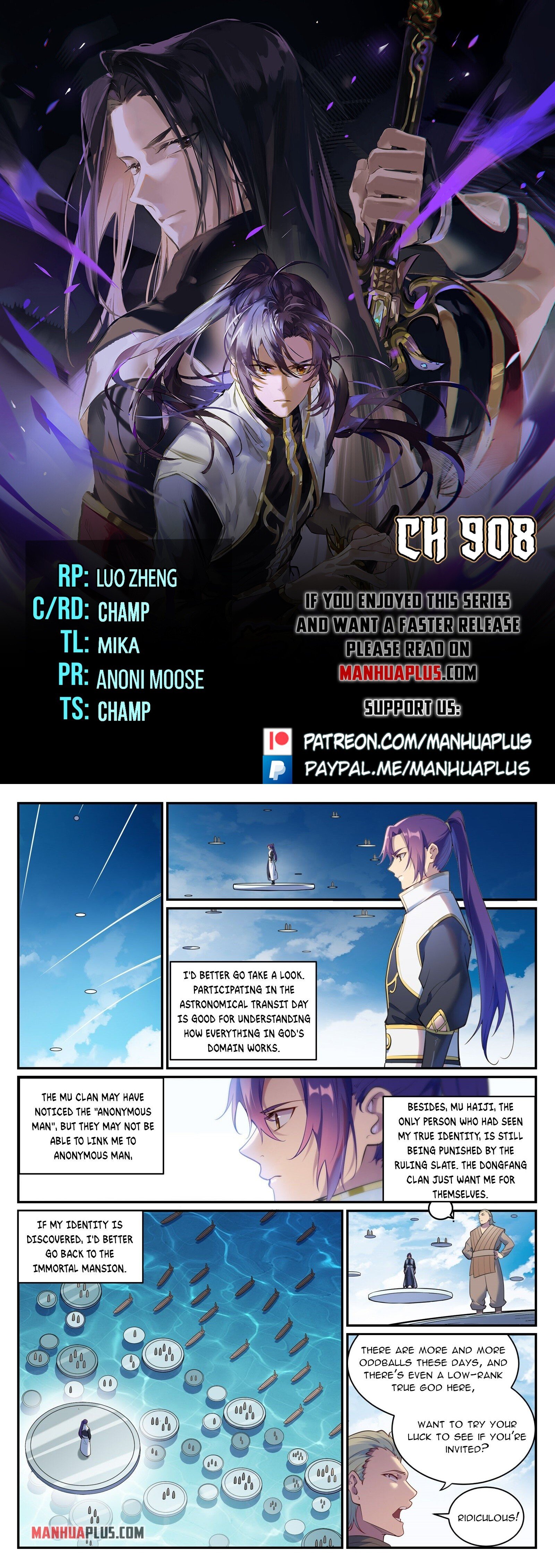 Apotheosis - Manhua chapter 908 - page 1