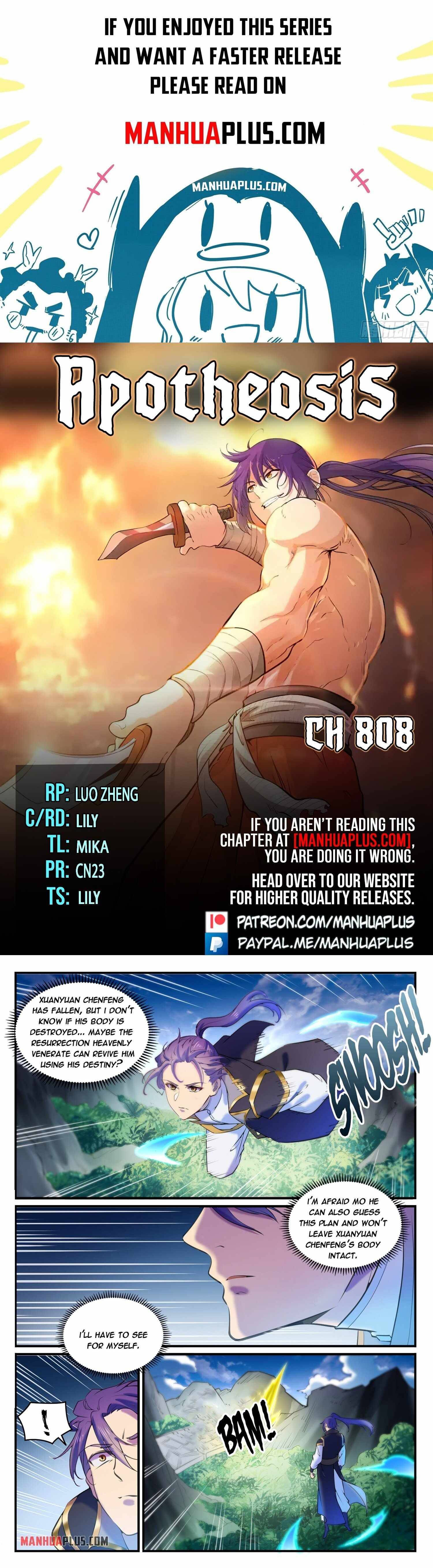 Apotheosis - Manhua chapter 808 - page 1