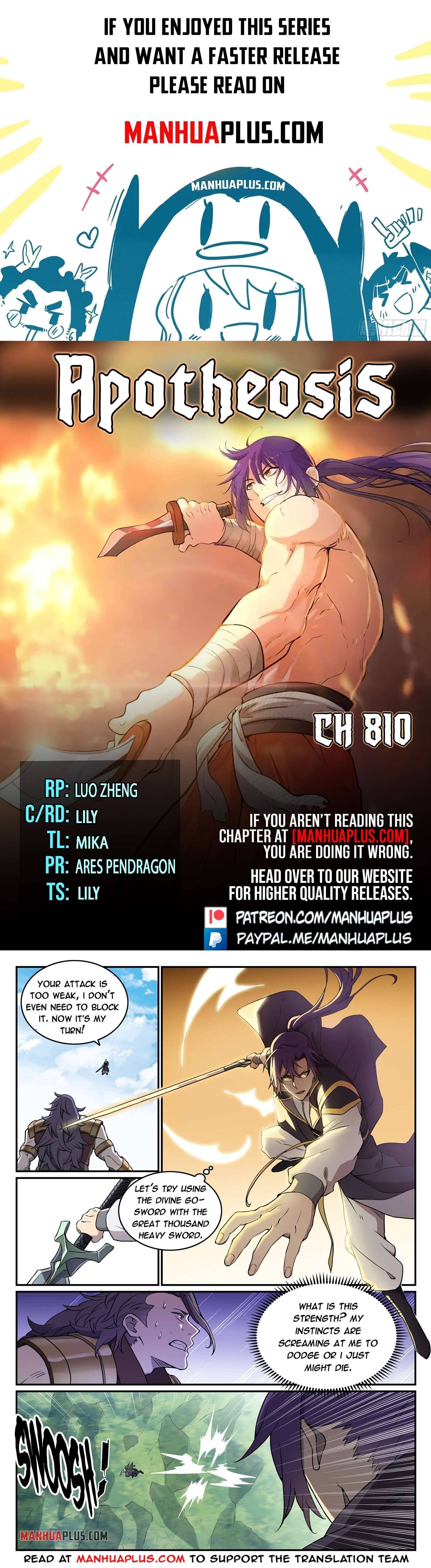 Apotheosis - Manhua chapter 810 - page 1