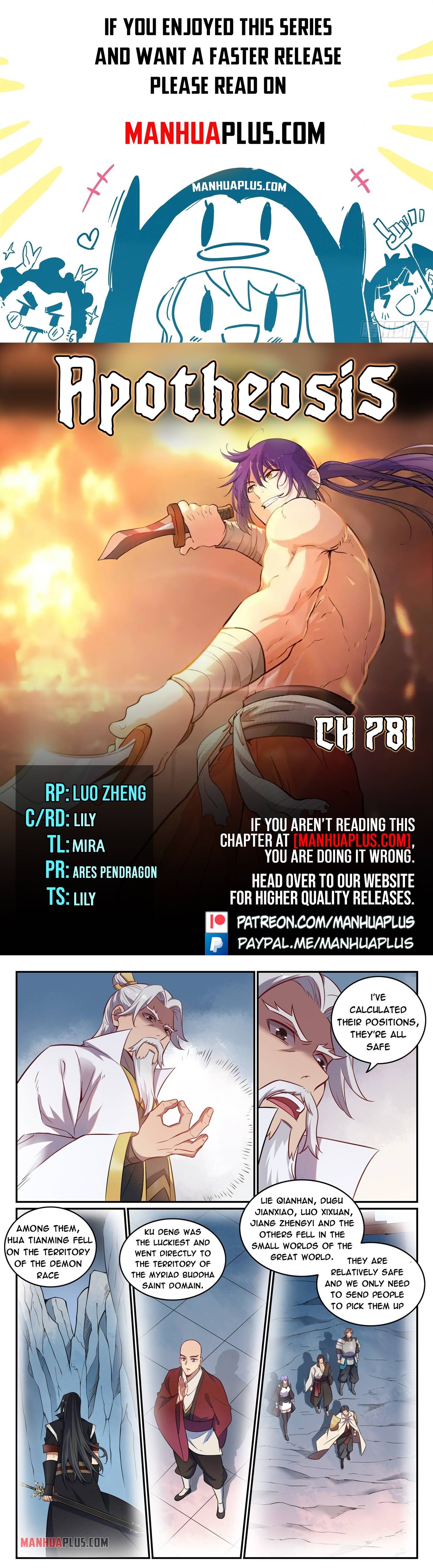 Apotheosis - Manhua chapter 781 - page 1