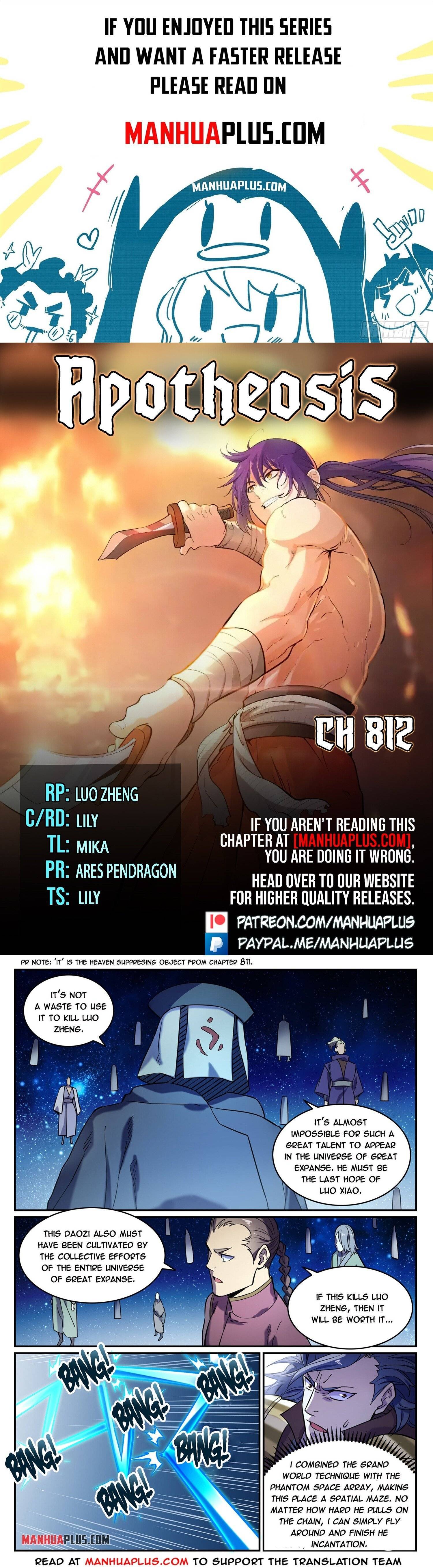 Apotheosis - Manhua chapter 812 - page 1