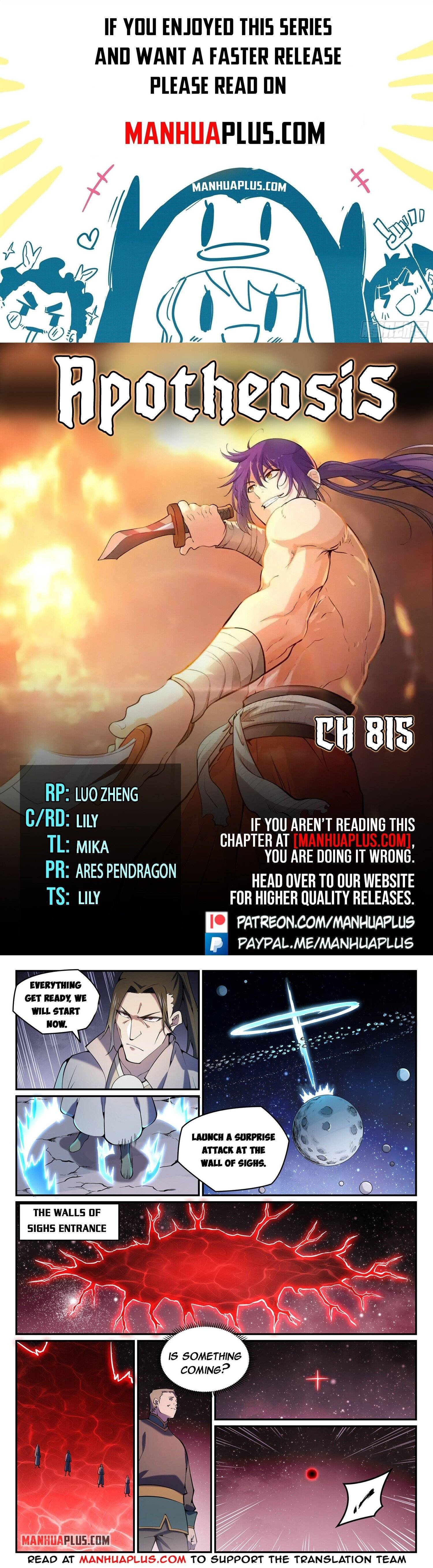 Apotheosis - Manhua chapter 815 - page 1