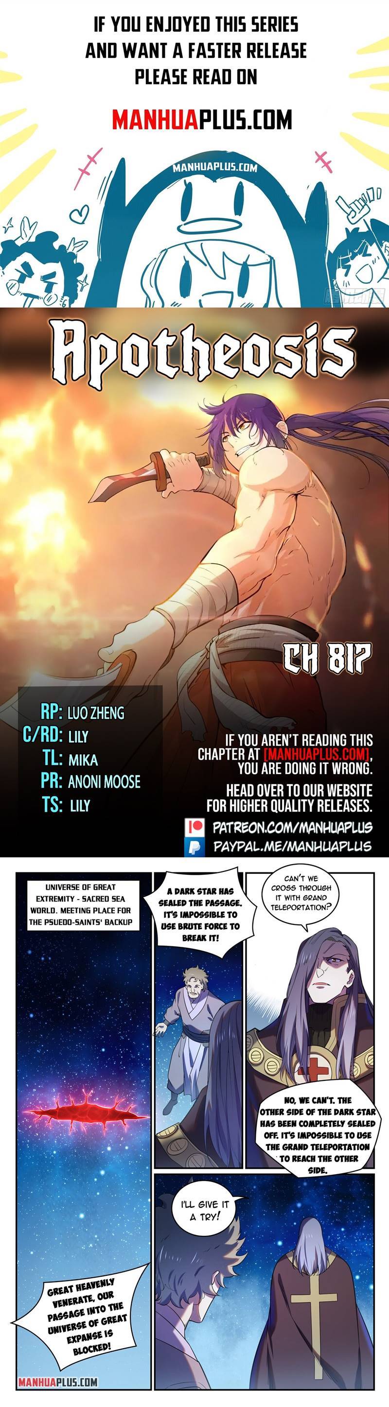 Apotheosis - Manhua chapter 817 - page 1