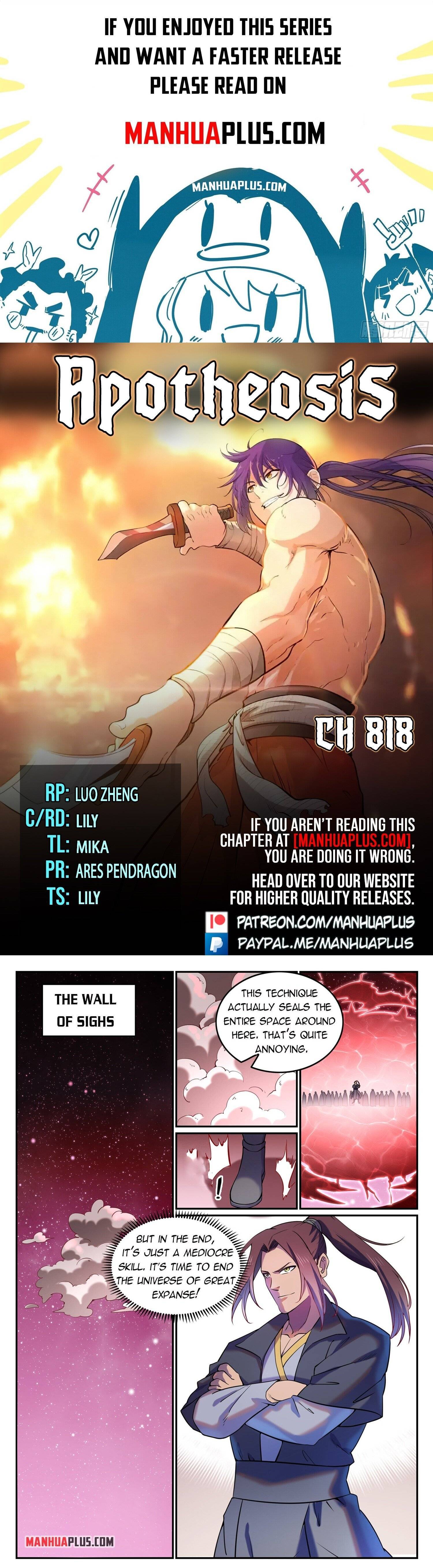 Apotheosis - Manhua chapter 818 - page 1