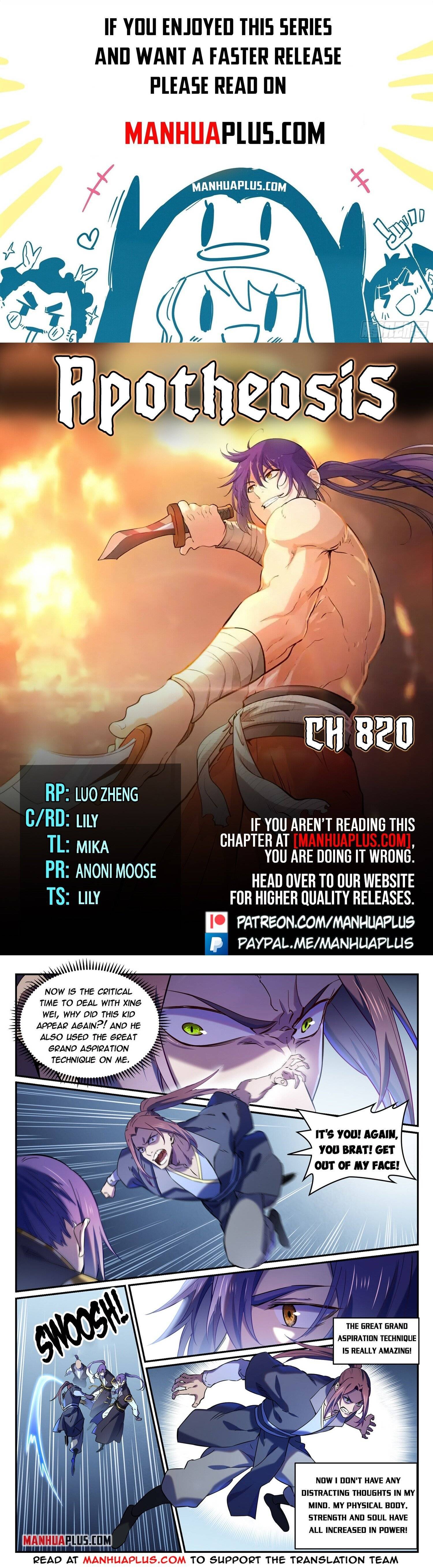 Apotheosis - Manhua chapter 820 - page 1