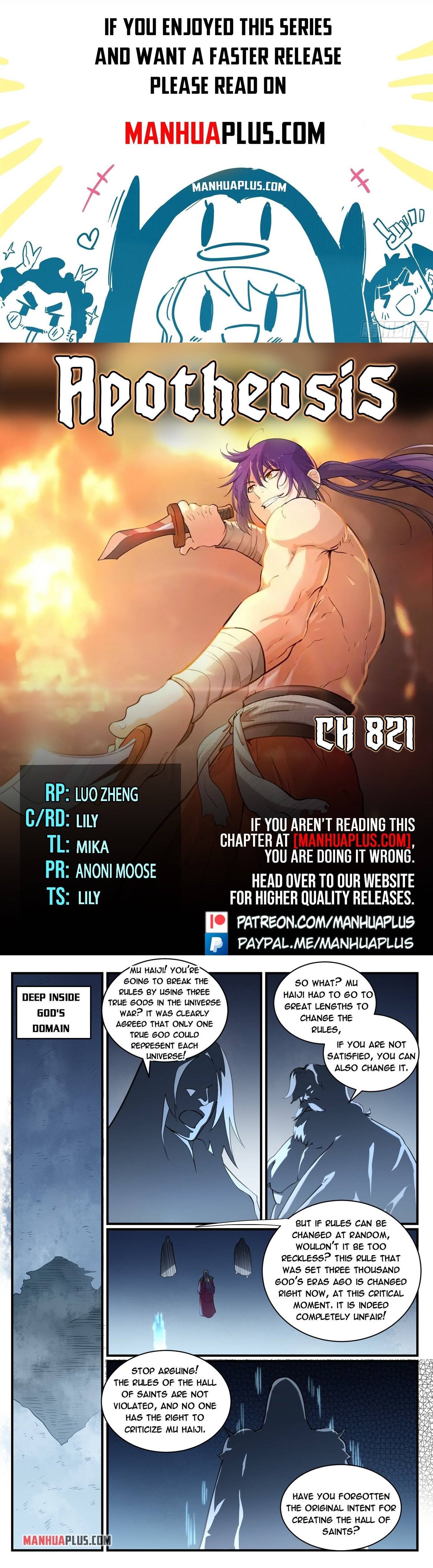 Apotheosis - Manhua chapter 821 - page 1