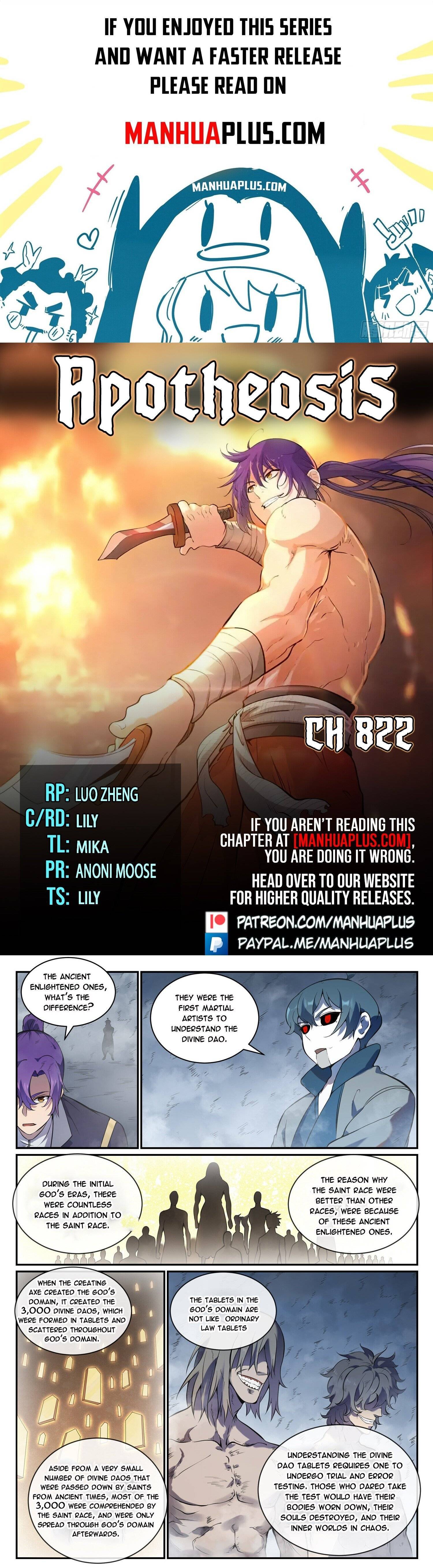 Apotheosis - Manhua chapter 822 - page 1