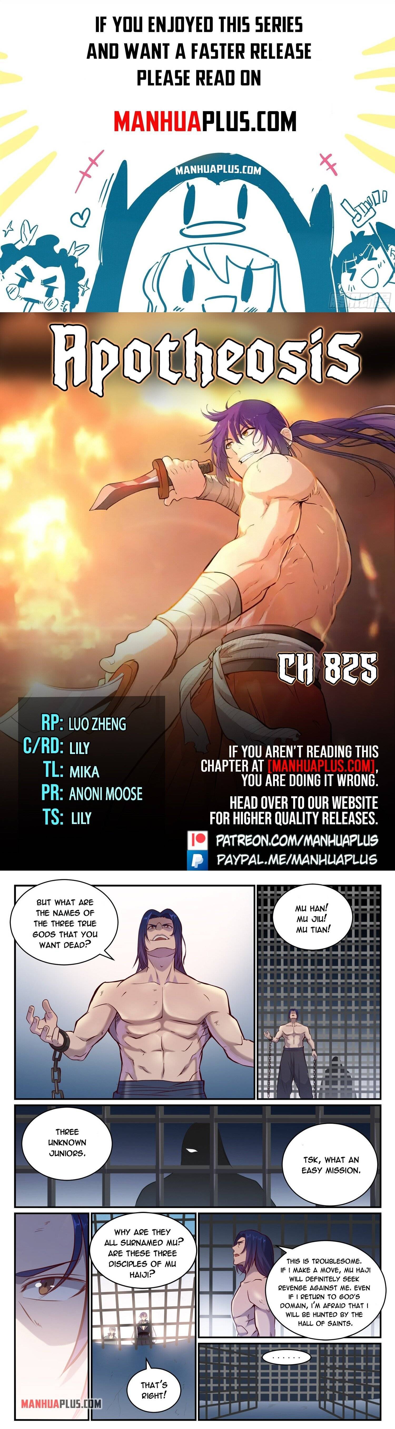 Apotheosis - Manhua chapter 825 - page 1