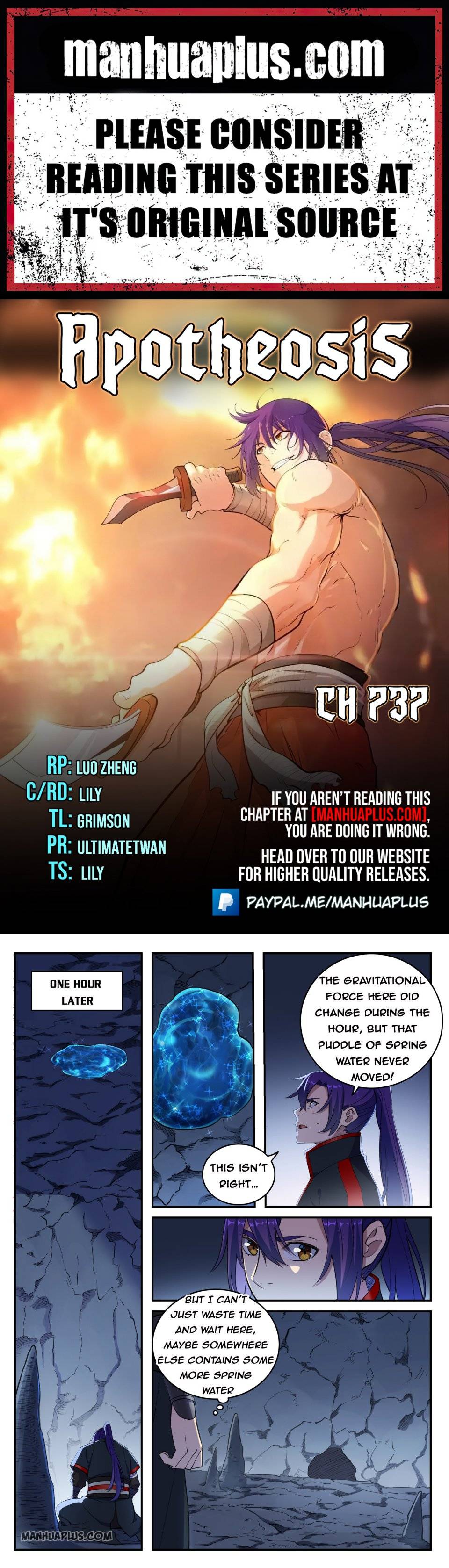Apotheosis - Manhua chapter 737 - page 1