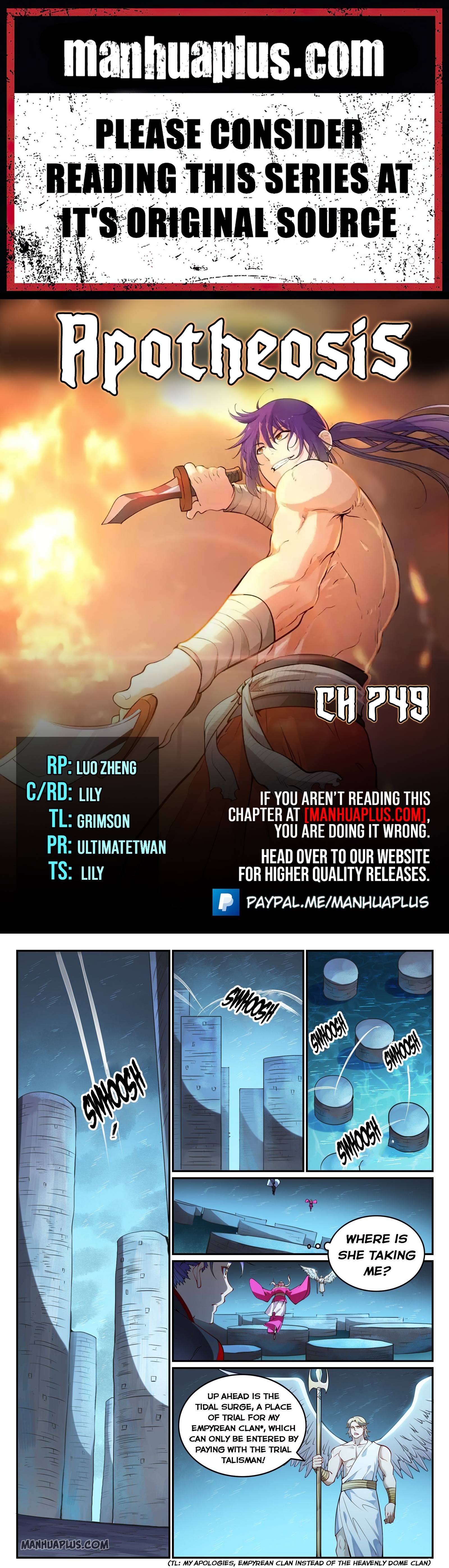 Apotheosis - Manhua chapter 749 - page 1