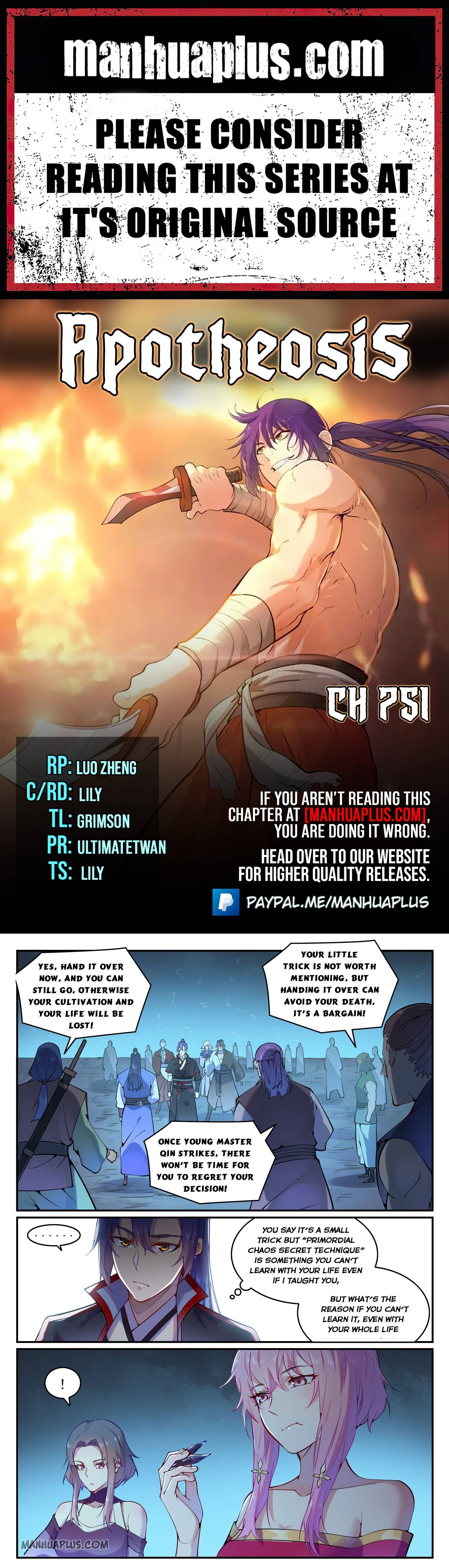 Apotheosis - Manhua chapter 751 - page 1