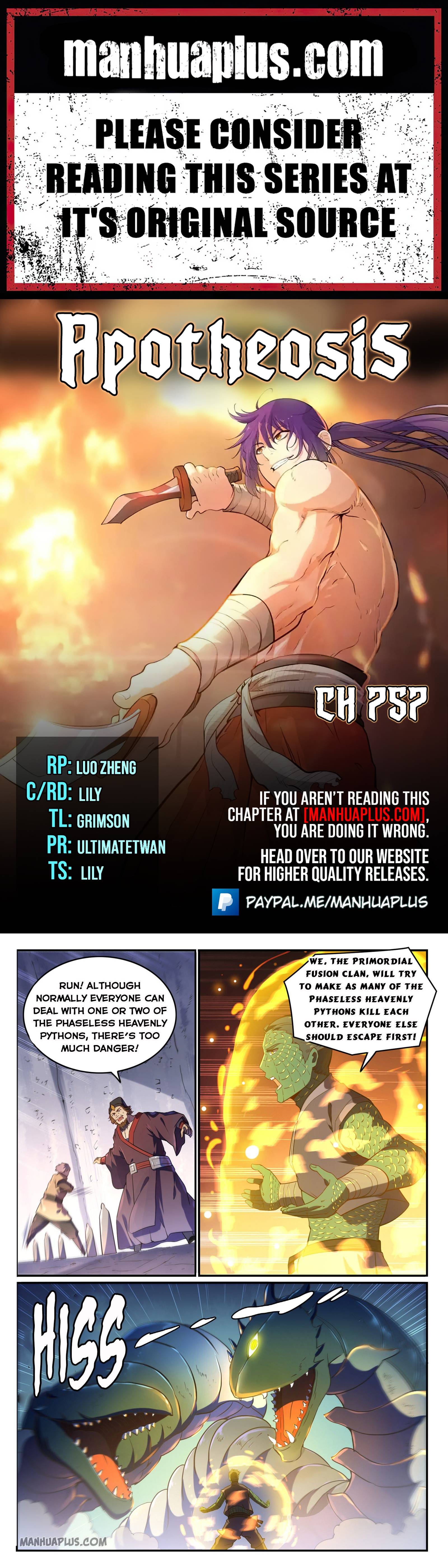 Apotheosis - Manhua chapter 757 - page 1