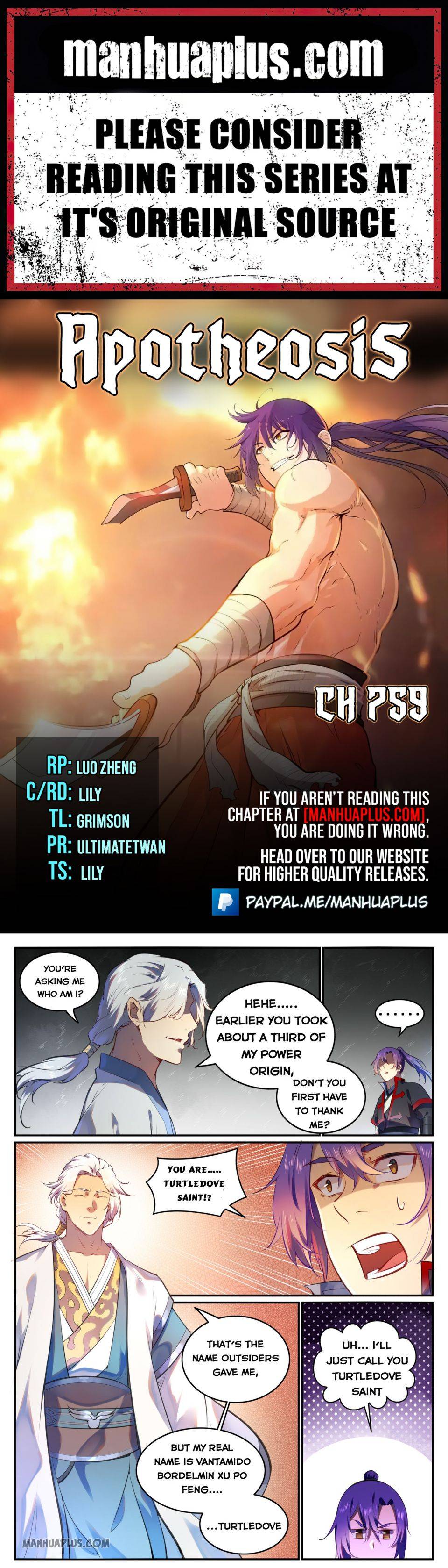 Apotheosis - Manhua chapter 759 - page 1