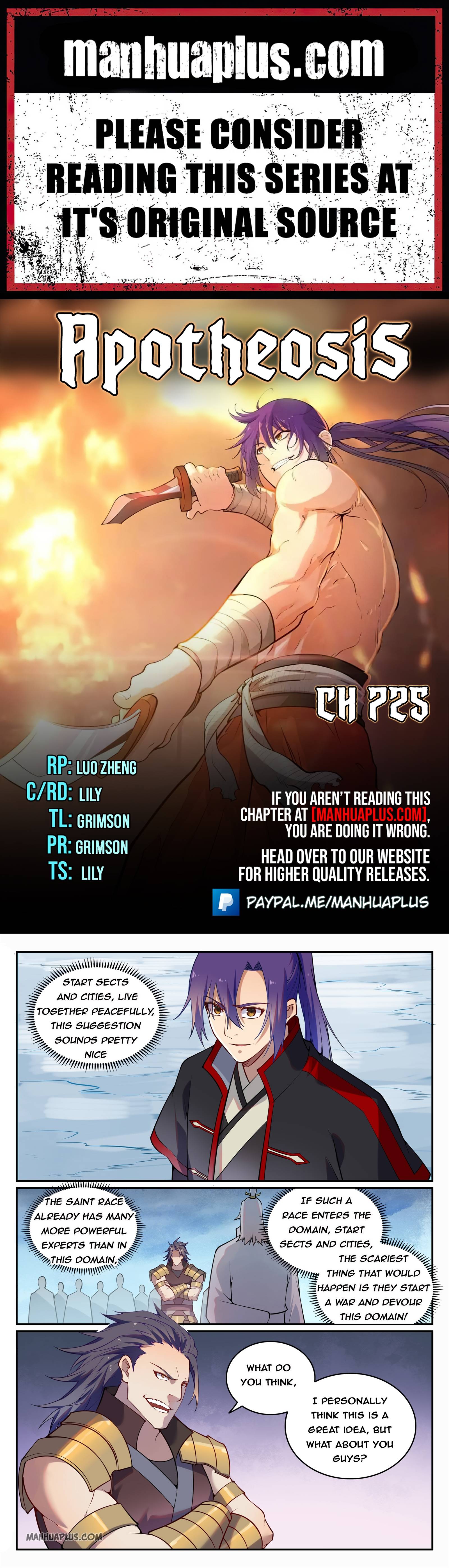 Apotheosis - Manhua chapter 725 - page 1