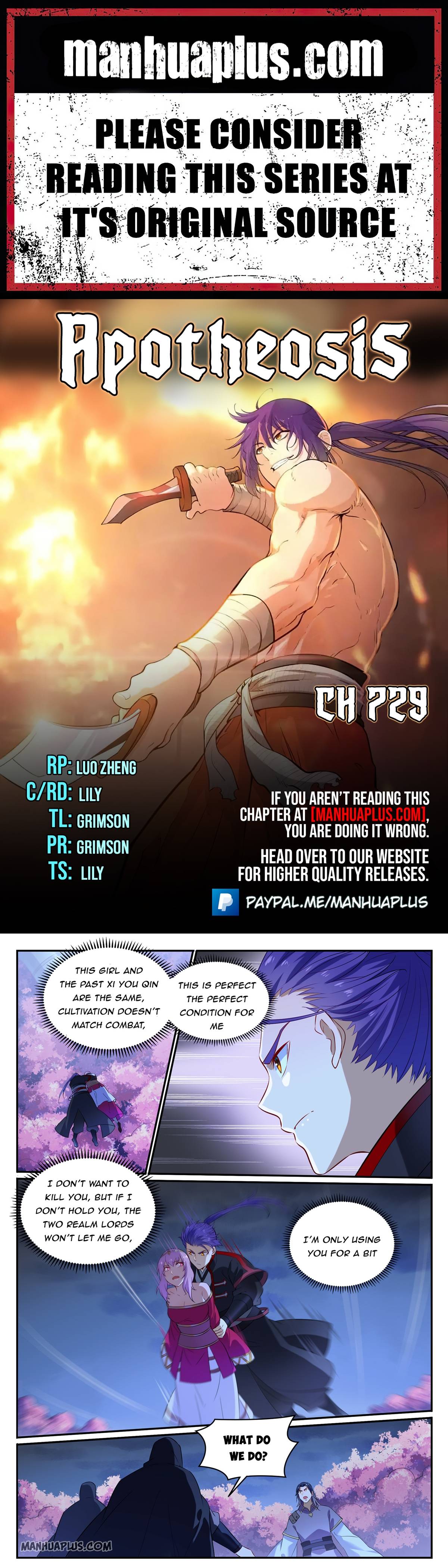 Apotheosis - Manhua chapter 729 - page 1
