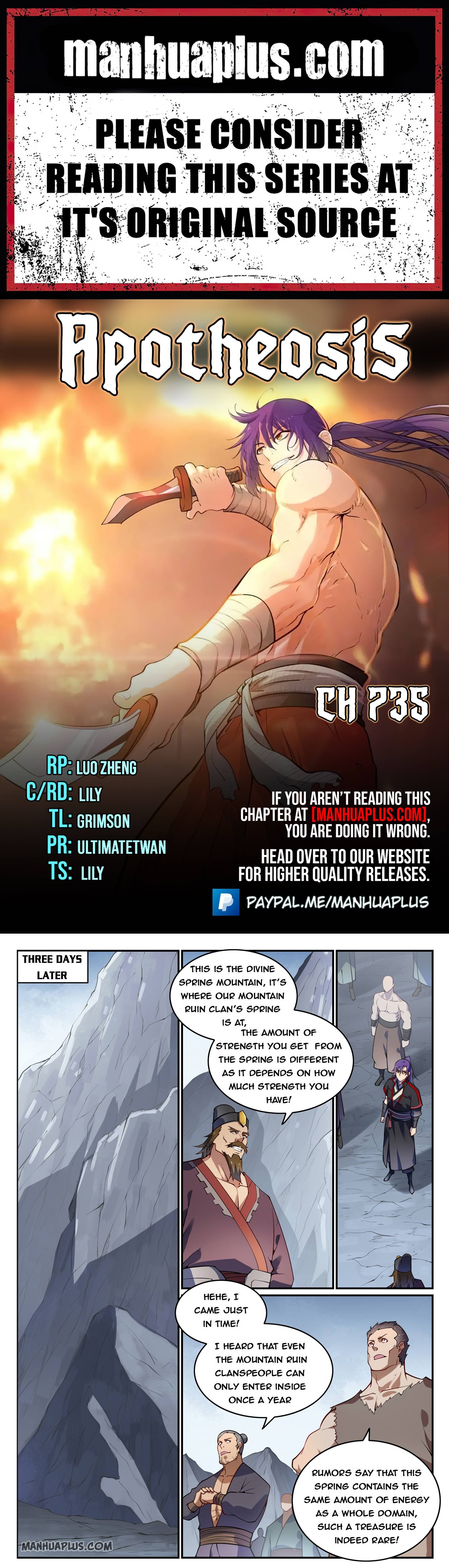 Apotheosis - Manhua chapter 735 - page 1