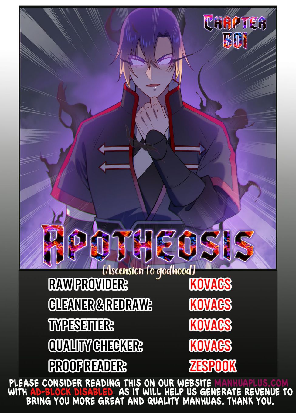 Apotheosis - Manhua chapter 601 - page 1