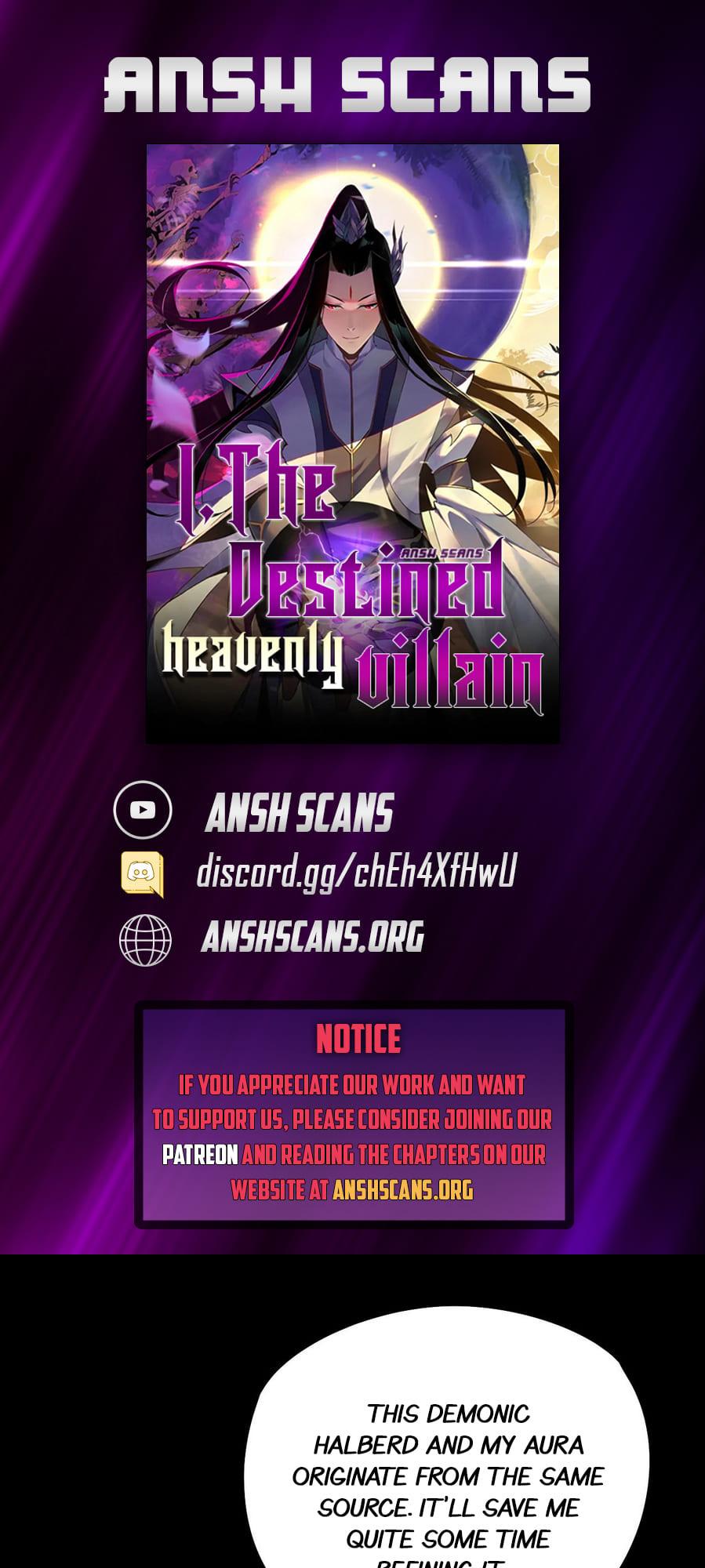 Me, The Heavenly Destined Villain Chapter 26 - page 1