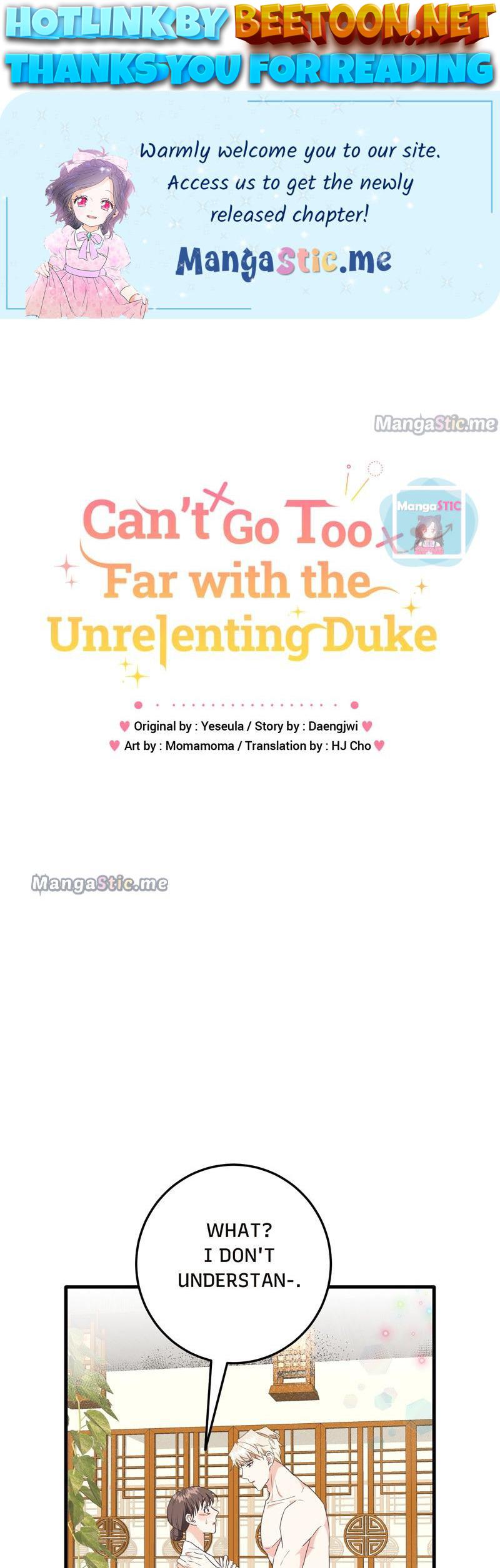 Can’t Go Too Far with the Unrelenting Duke Chapter 9 - page 1