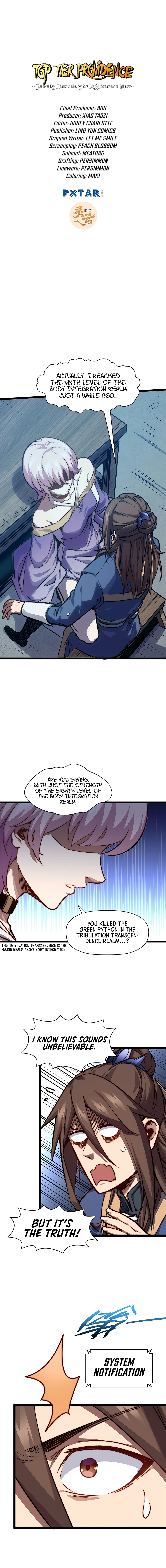 Top Tier Providence: Secretly Cultivate for a Thousand Years Chapter 116 - page 1