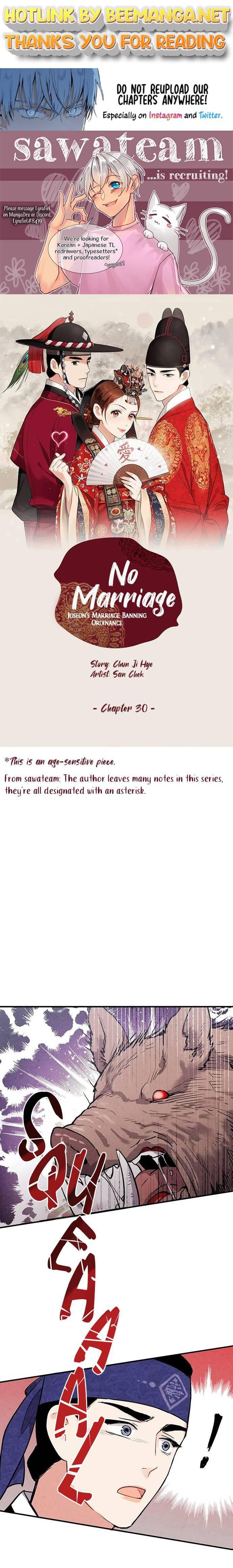 Joseon’s Ban on Marriage Chapter 30 - page 1