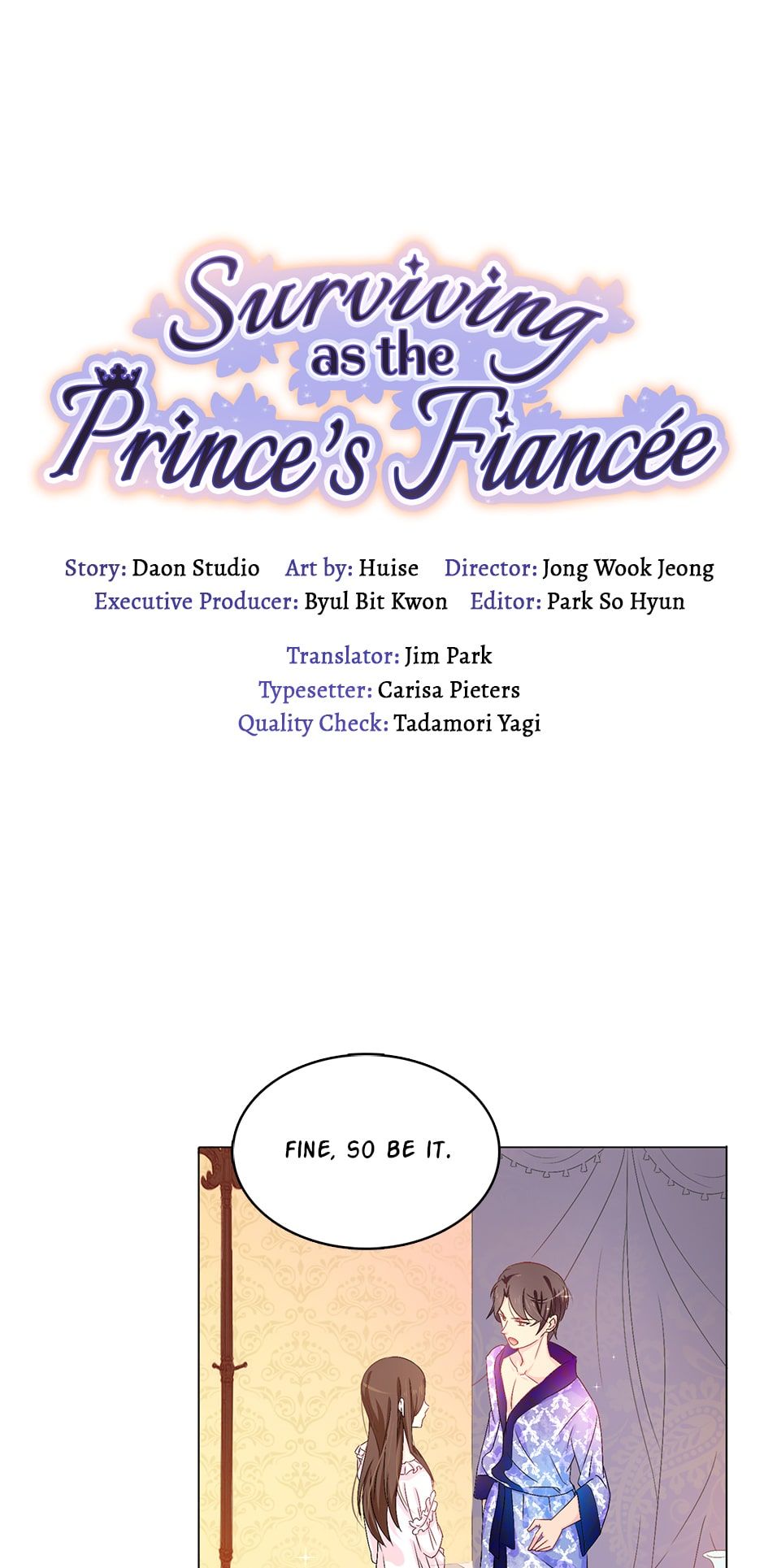 Surviving as the Prince’s Fiancée chapter 9 - page 1