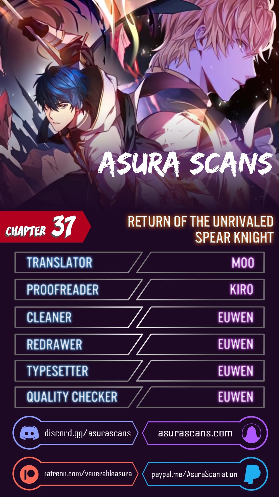 Return of the Legendary Spear Knight chapter 37 - page 1
