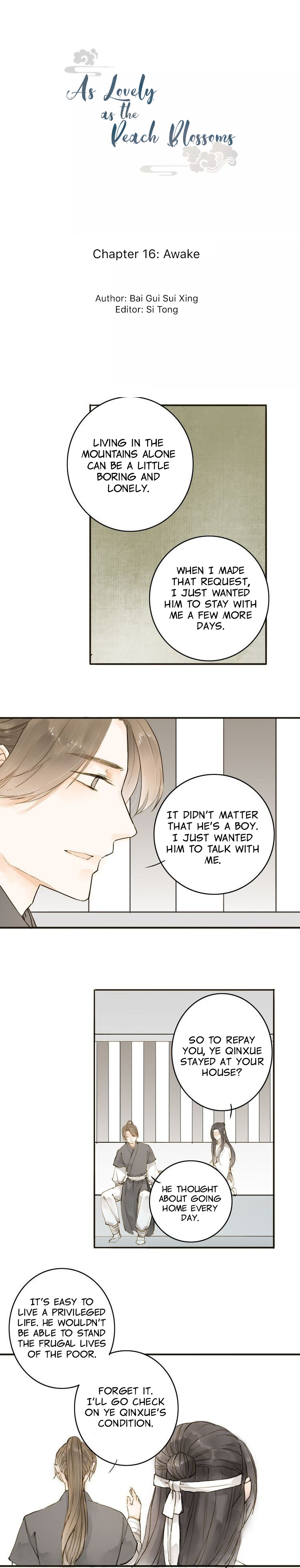 As Lovely as the Peach Blossoms chapter 16 - page 1
