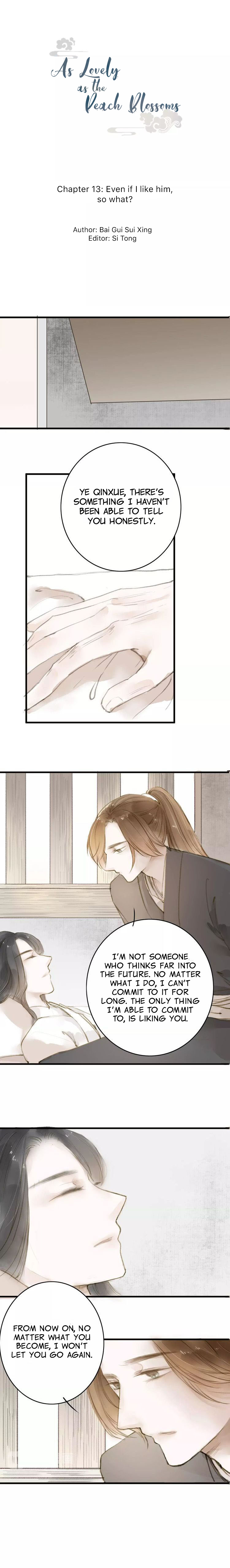 As Lovely as the Peach Blossoms chapter 13 - page 1