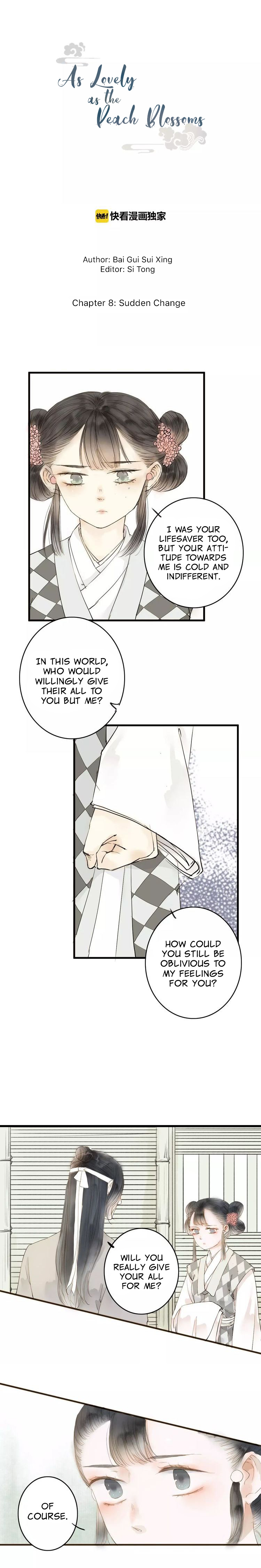 As Lovely as the Peach Blossoms chapter 8 - page 1