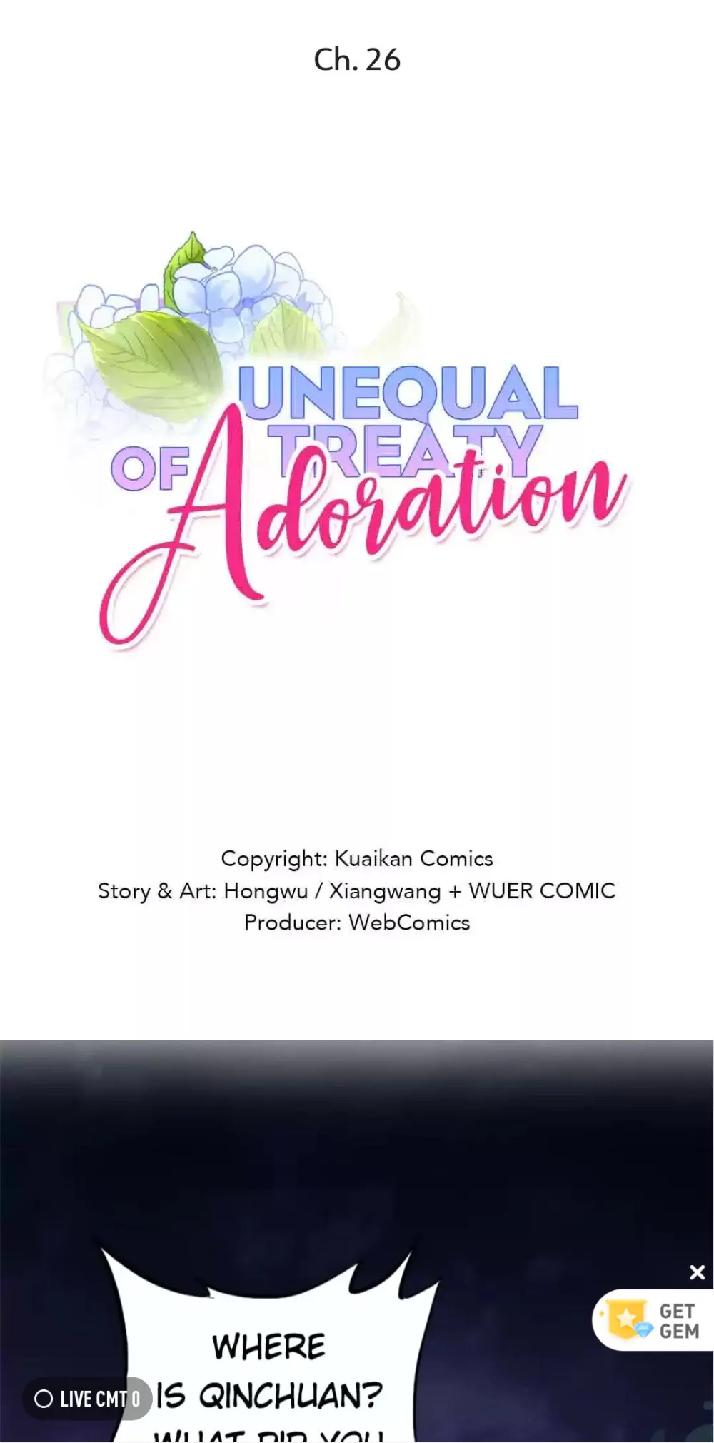 Unequal Treaty of Adoration Chapter 26 - page 1