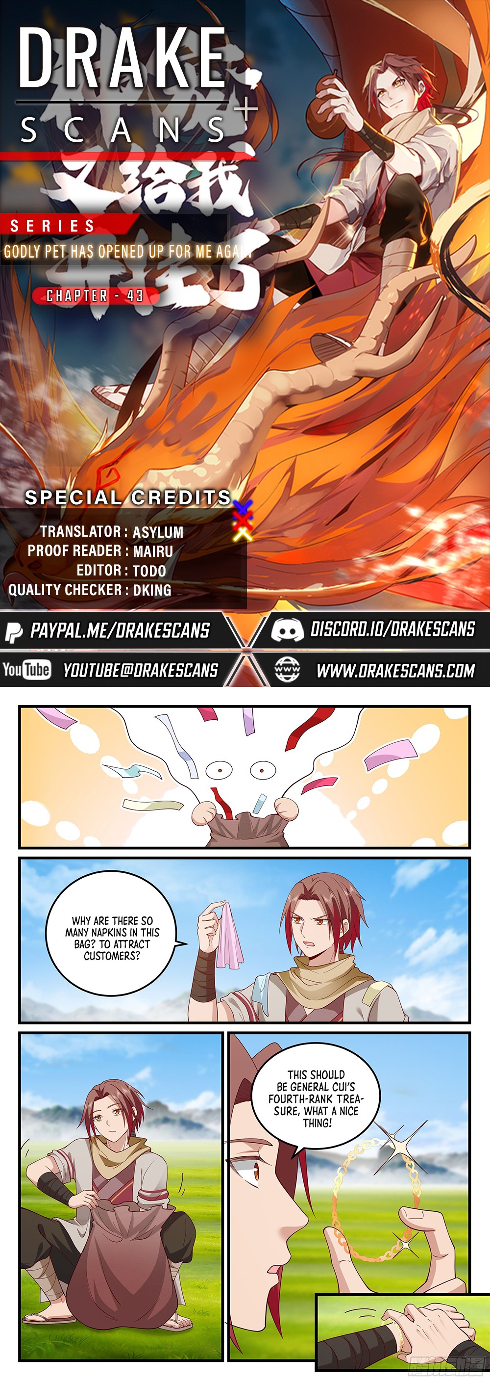 Godly Pet Has Opened Up for Me Again chapter 43 - page 1