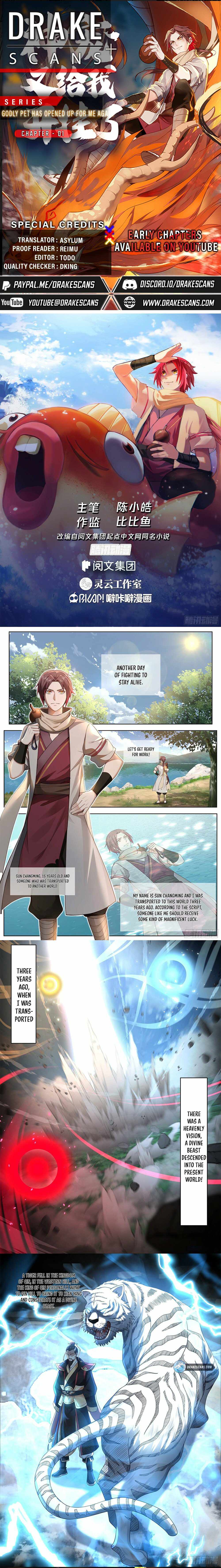 Godly Pet Has Opened Up for Me Again chapter 1 - page 1