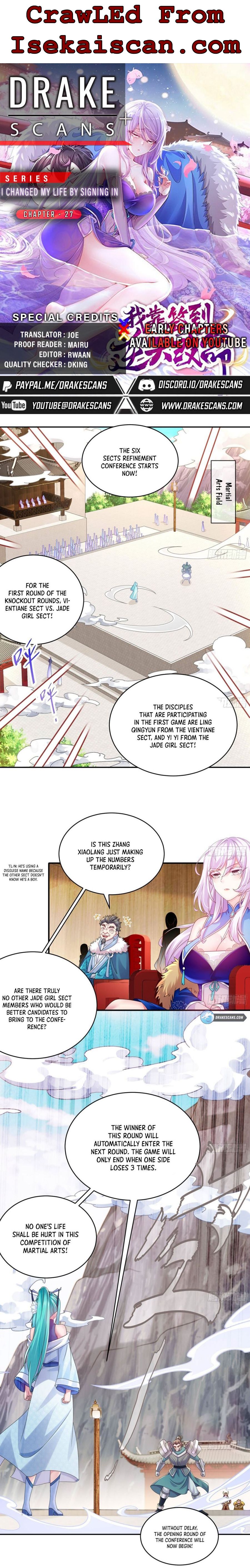 I Changed My Life By Signing In chapter 27 - page 1