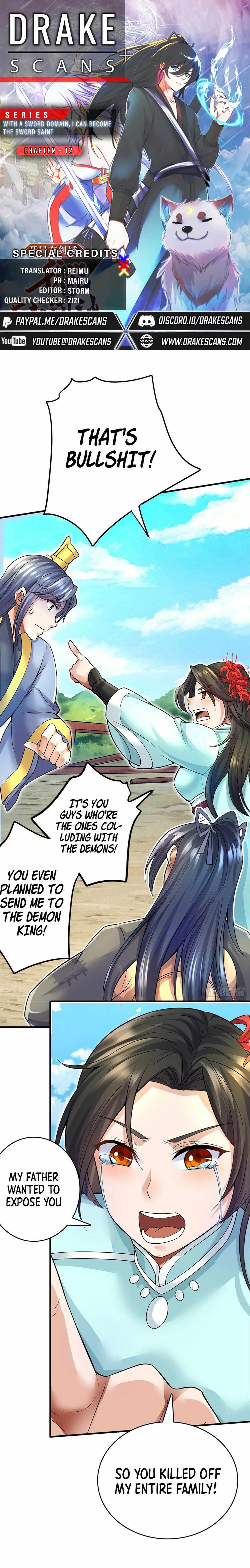 With A Sword Domain, I Can Become The Sword Saint chapter 12 - page 1