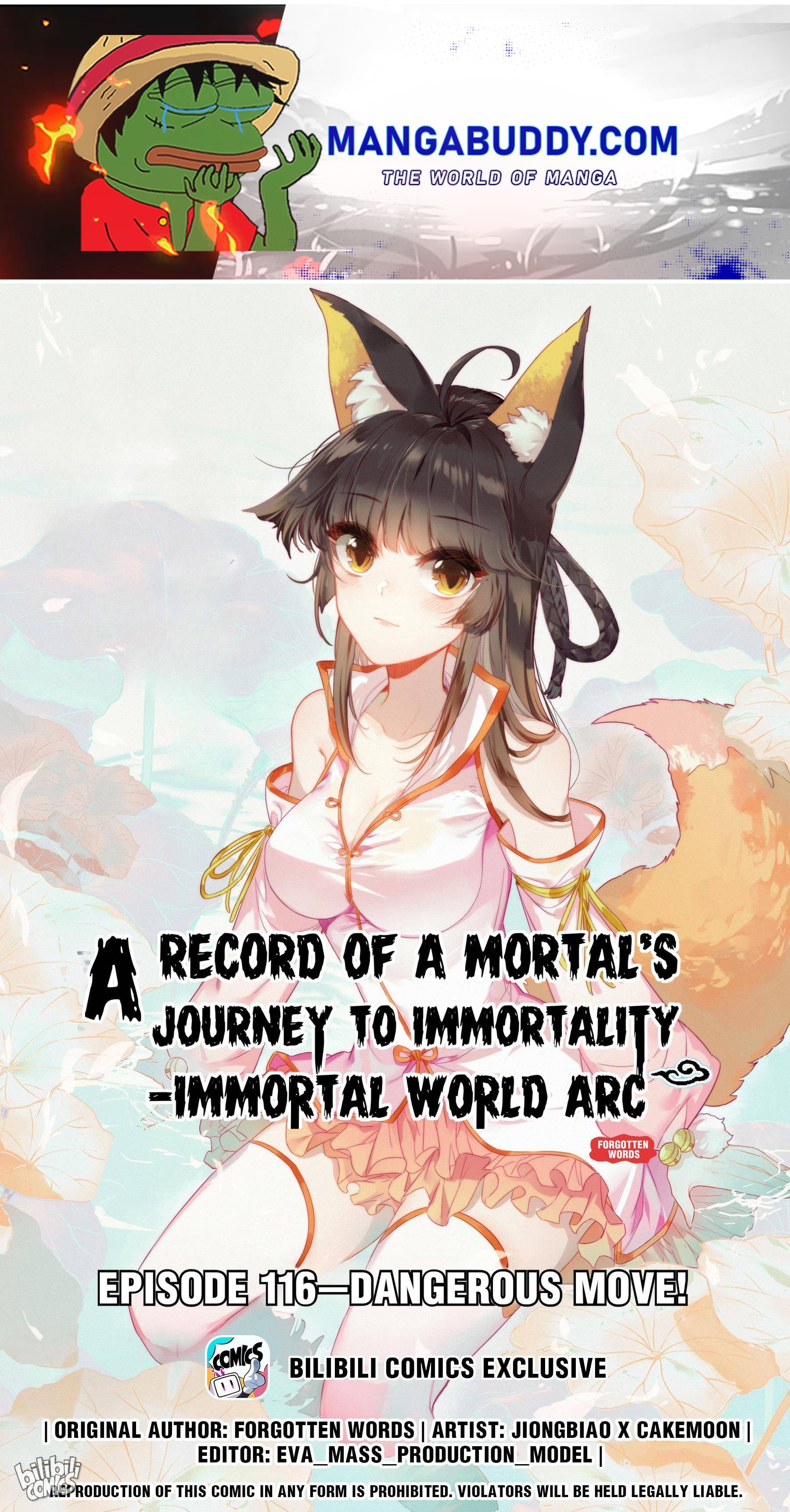 A Record Of A Mortal’s Journey To Immortality—Immortal World Arc chapter 116 - page 1