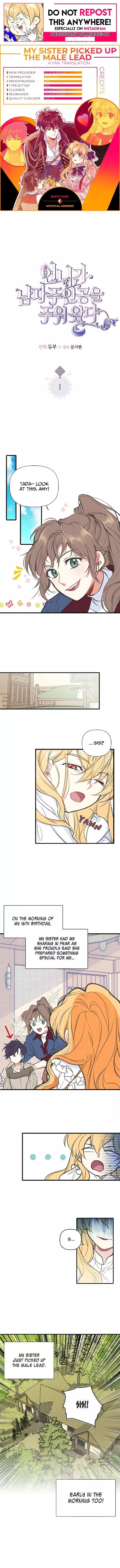 My Sister Picked Up the Male Lead chapter 1 - page 1