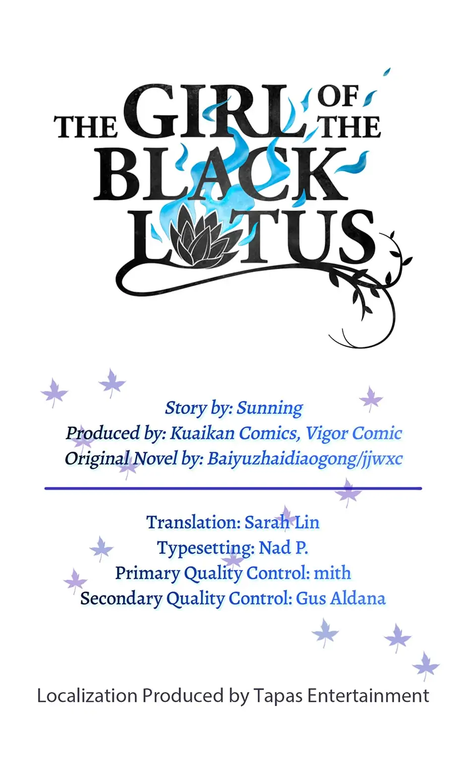 The Girl of the Black Lotus Chapter 101 - page 1