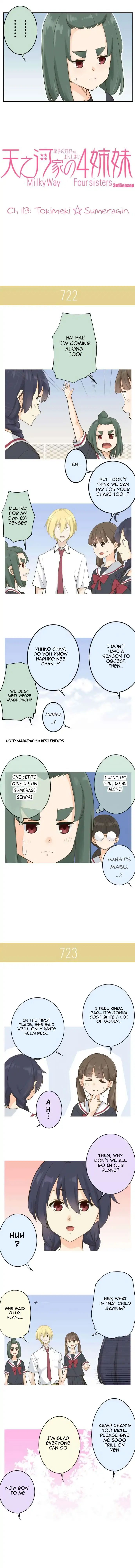 Amanogawa Ke No Yon Shimai Chapter 113 - page 3