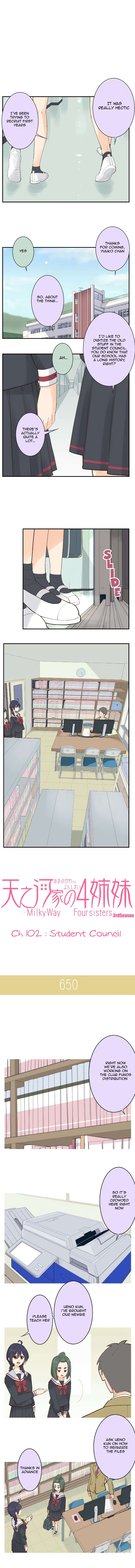 Amanogawa Ke No Yon Shimai Chapter 102 - page 2