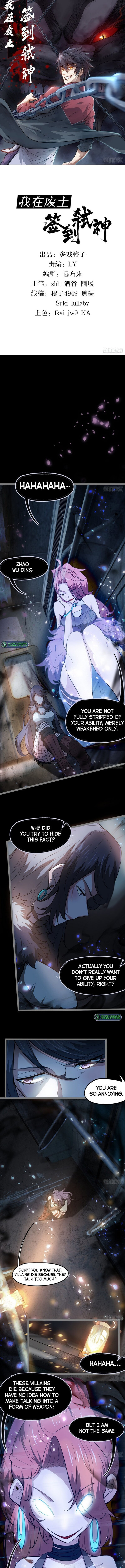 I signed Killing God in the Wasteland Chapter 63 - page 2