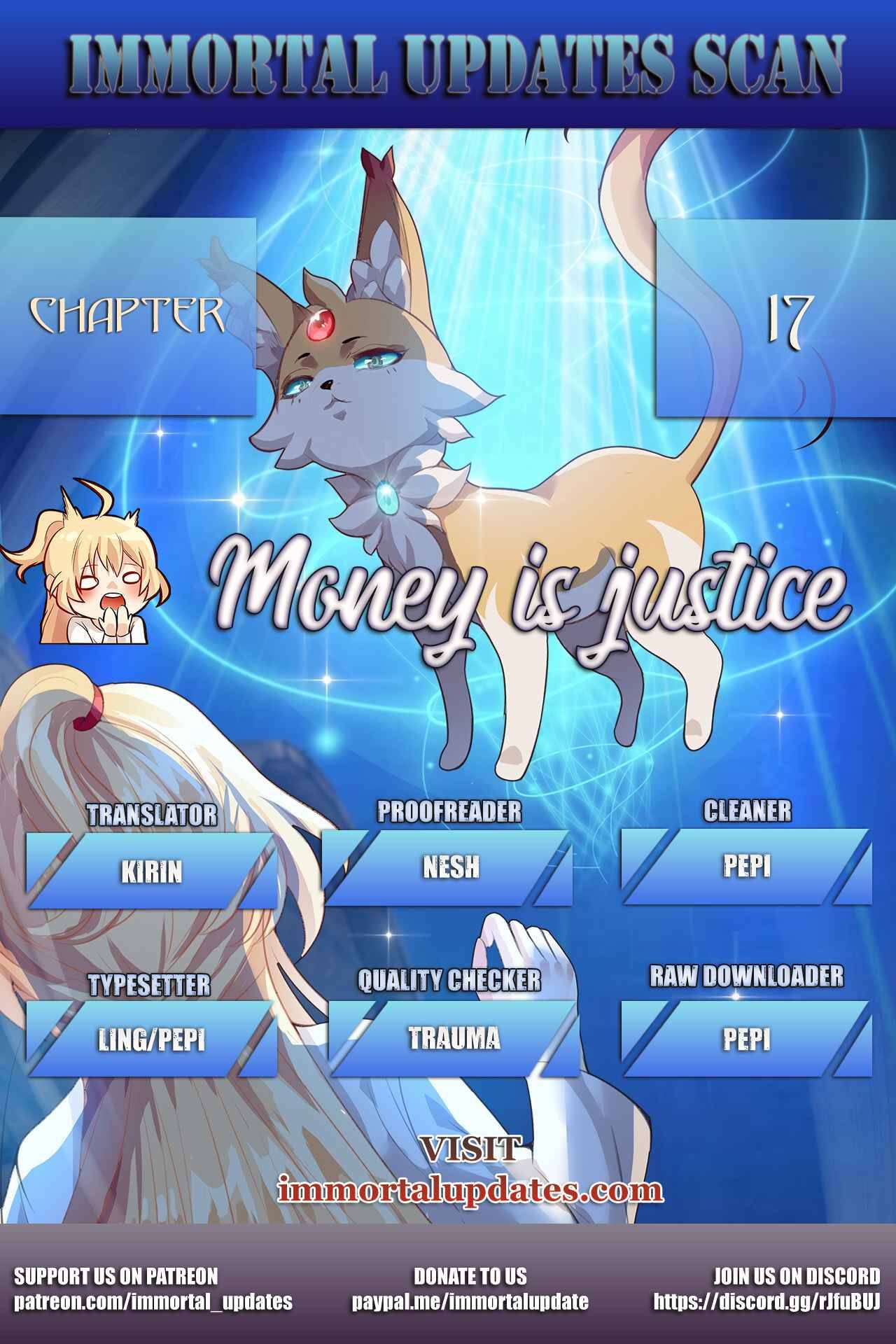 Money is justice Chapter 17 - page 1