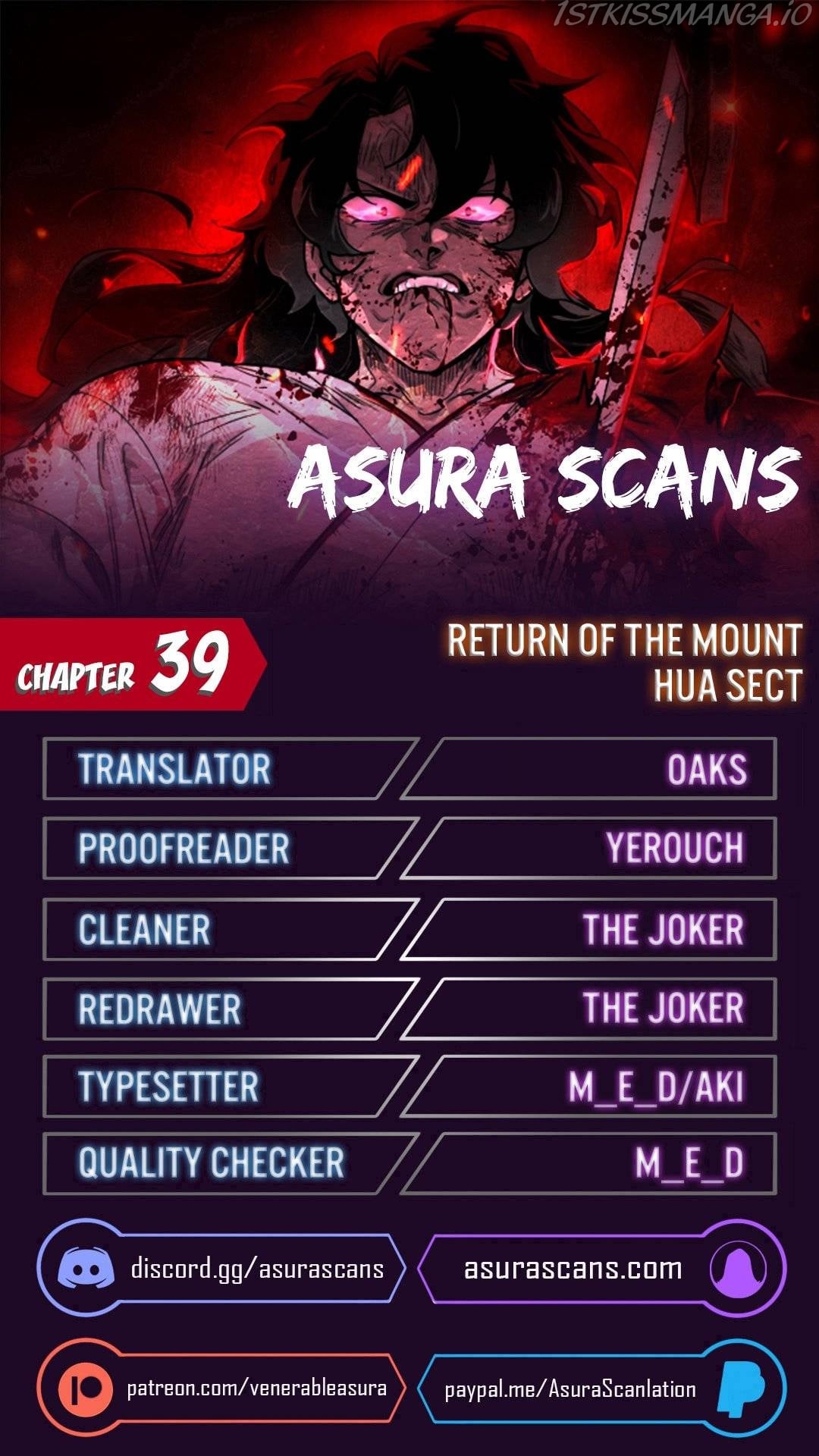 Return of the Mount Hua Sect chapter 39 - page 1