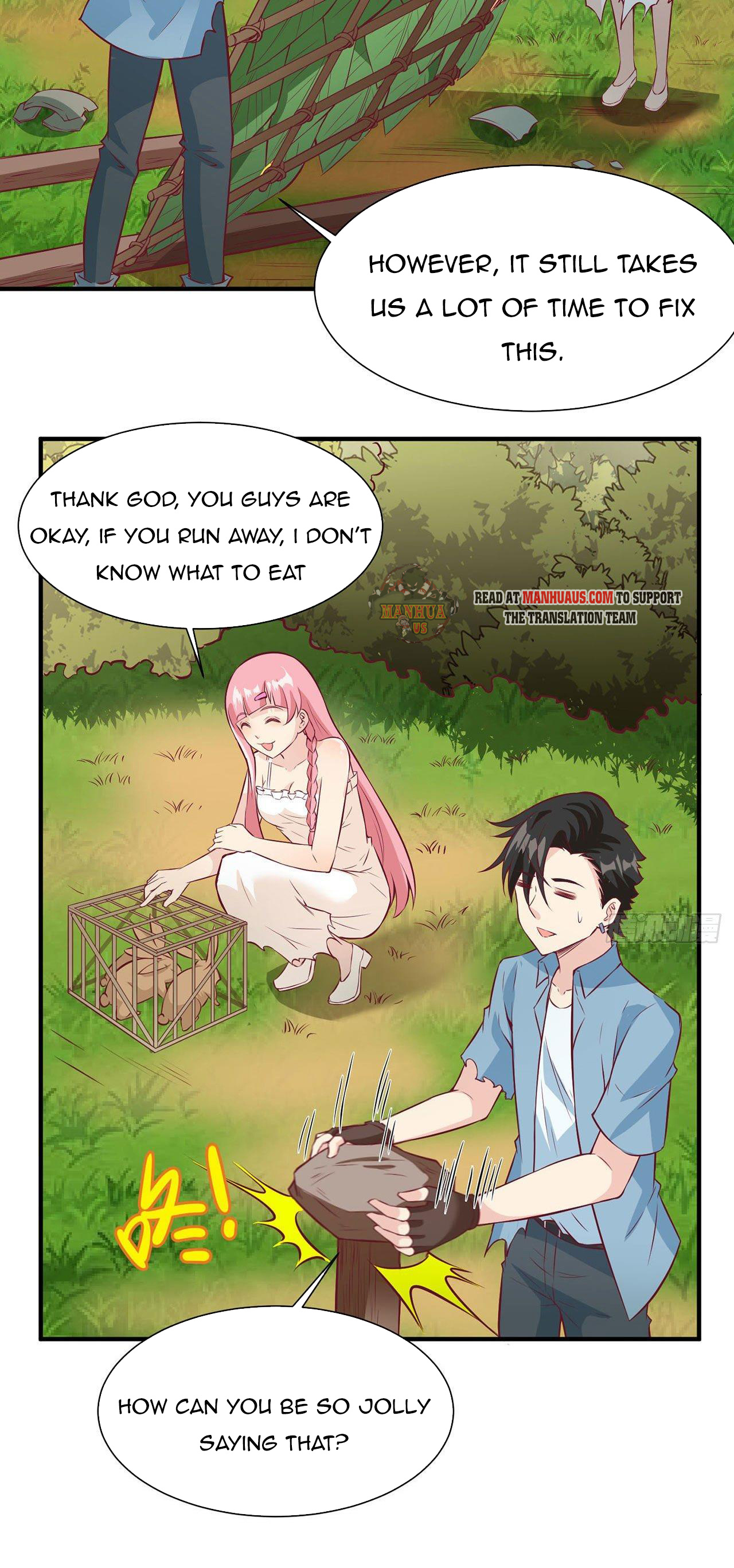 Survive on a deserted island with beautiful girls chapter 25 - page 10