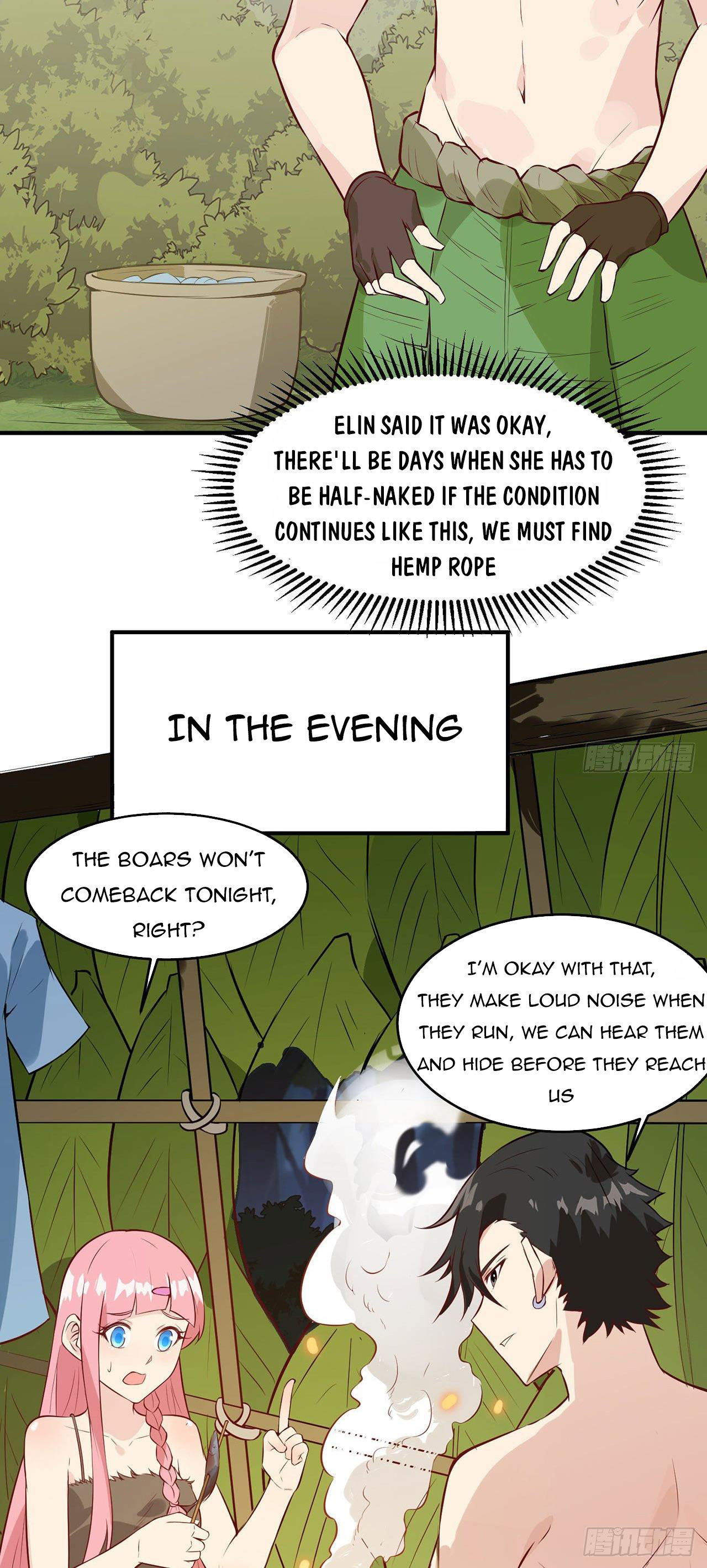Survive on a deserted island with beautiful girls chapter 25 - page 15