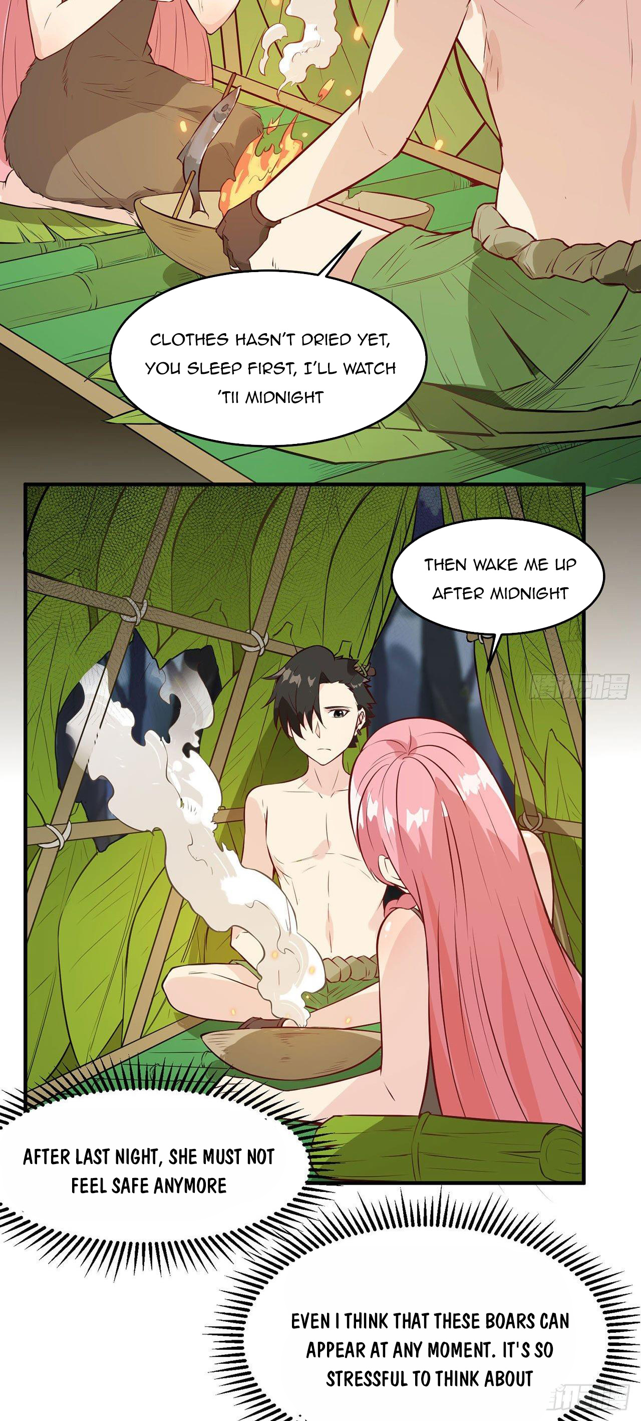 Survive on a deserted island with beautiful girls chapter 25 - page 16