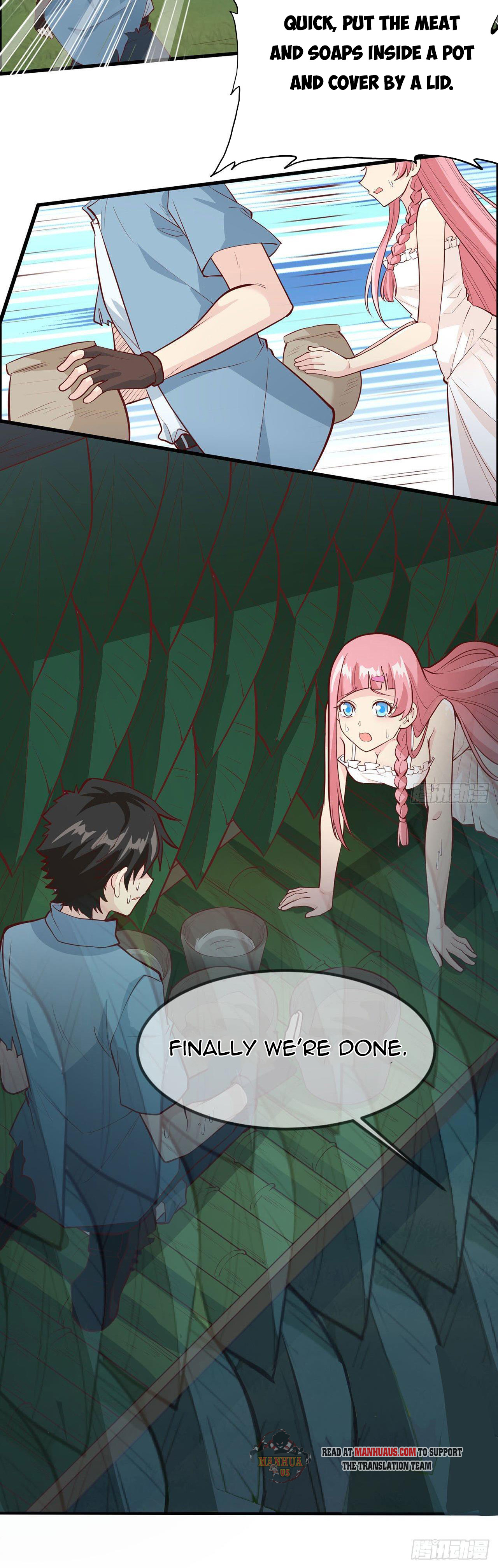Survive on a deserted island with beautiful girls chapter 24 - page 13