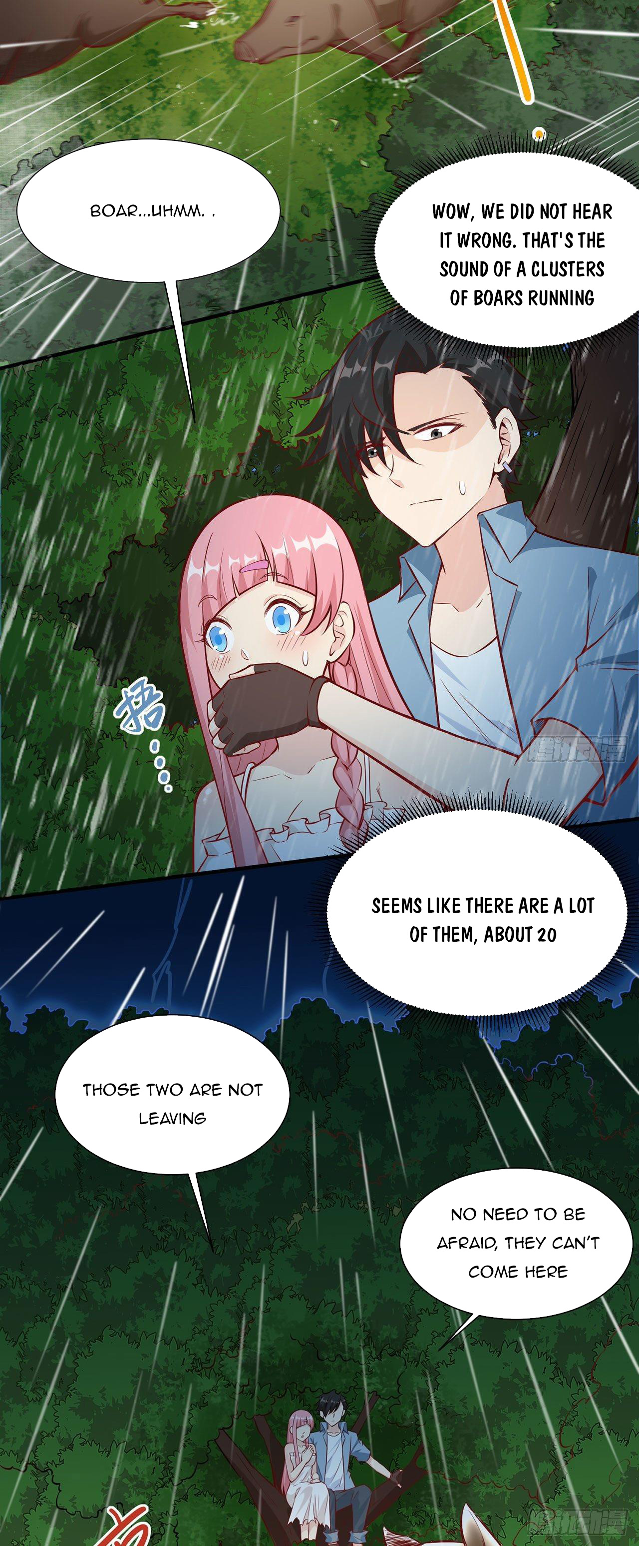 Survive on a deserted island with beautiful girls chapter 24 - page 21